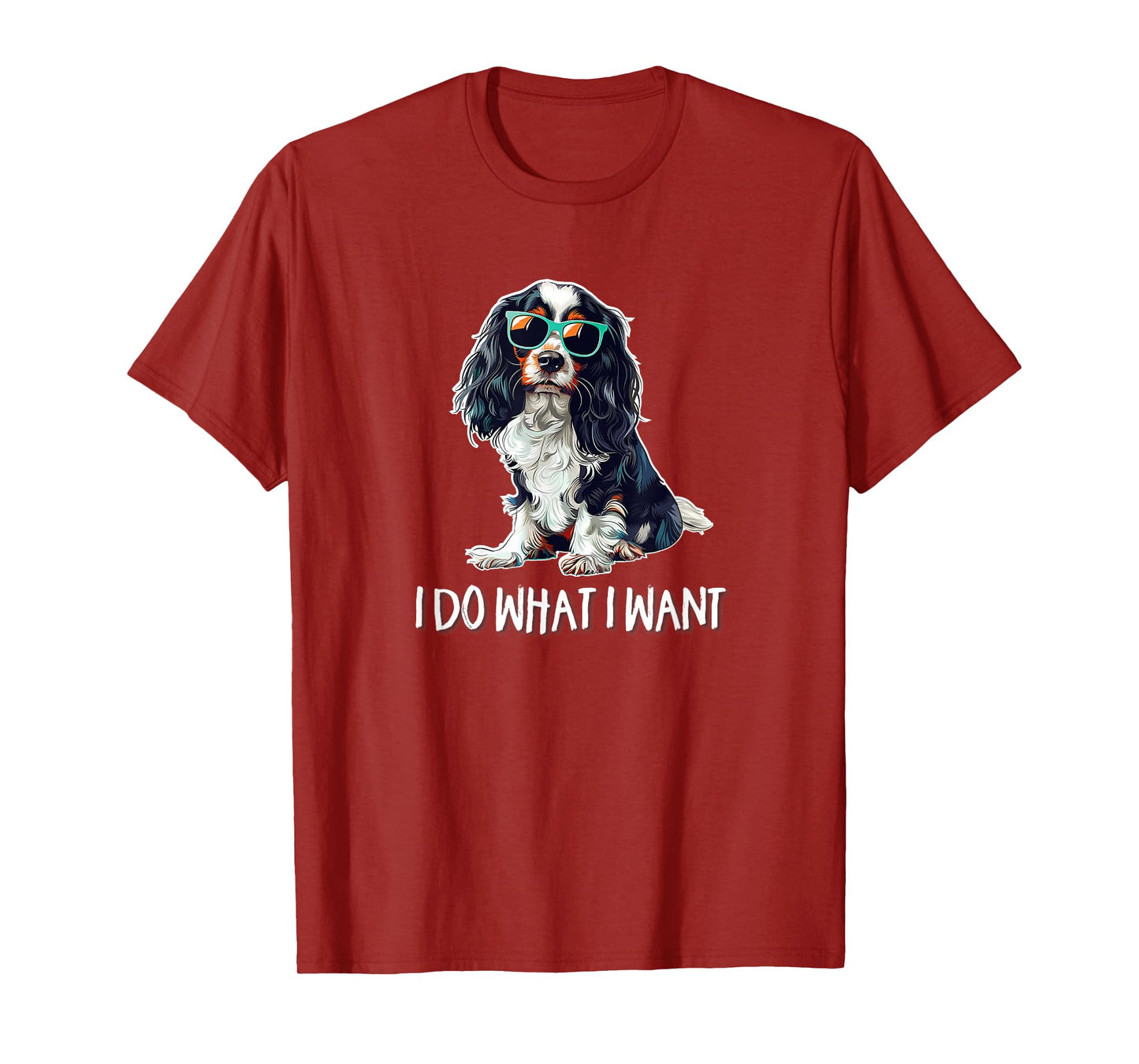 Funny Do What I Want Tricolor Cavalier Spaniel Lover T-Shirt