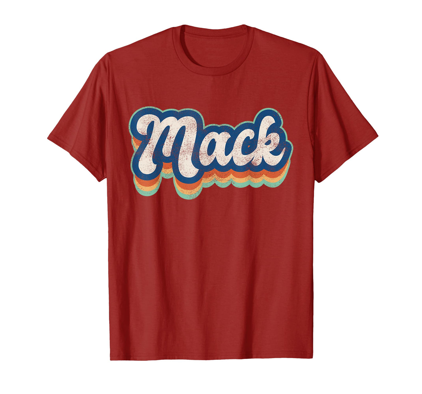 Mack First Name Boy Vintage Style 70s 80s Personalized T-Shirt