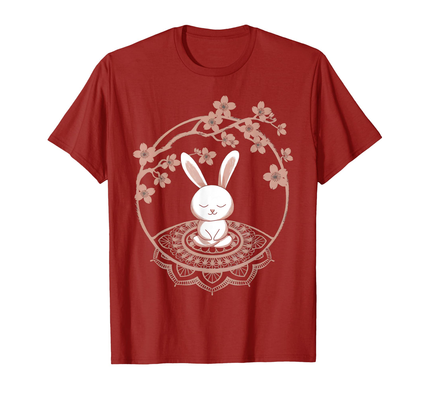Peaceful Meditating Easter Bunny Funny Yoga Easter T-Shirt