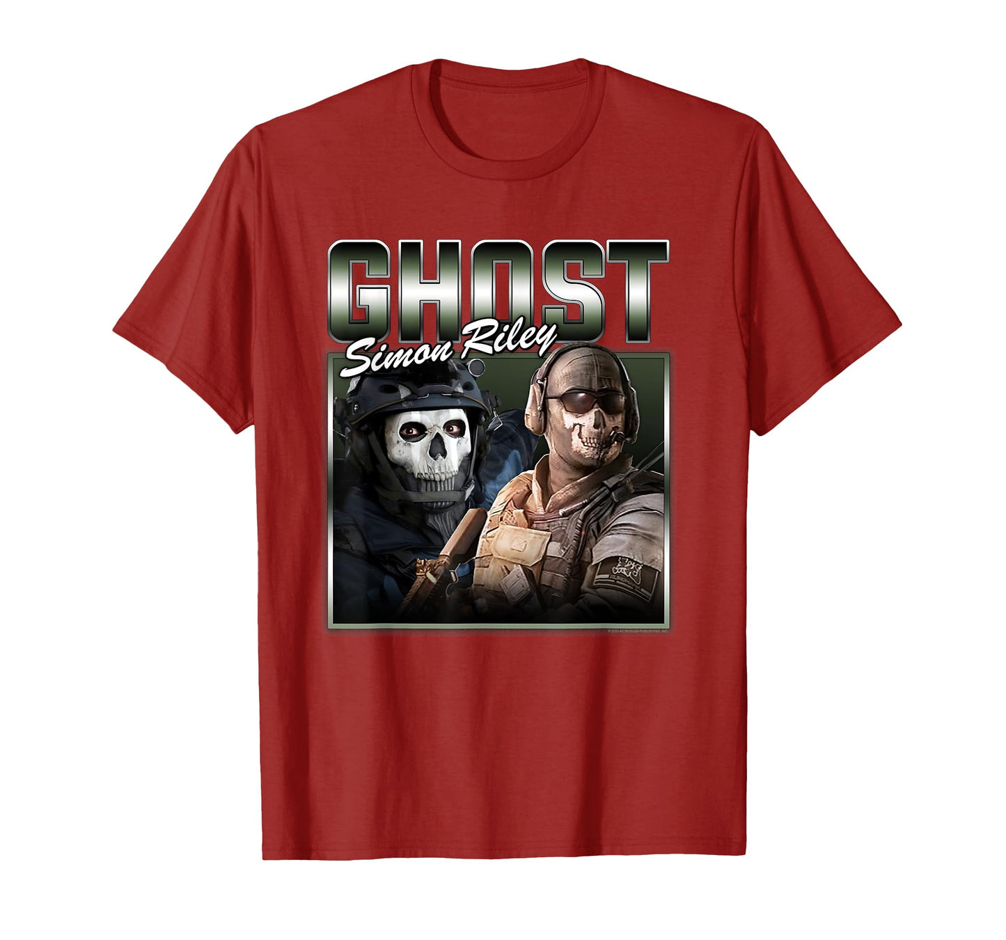 Call of Duty Ghost Simon Riley 90's Collage Video Game T-Shirt