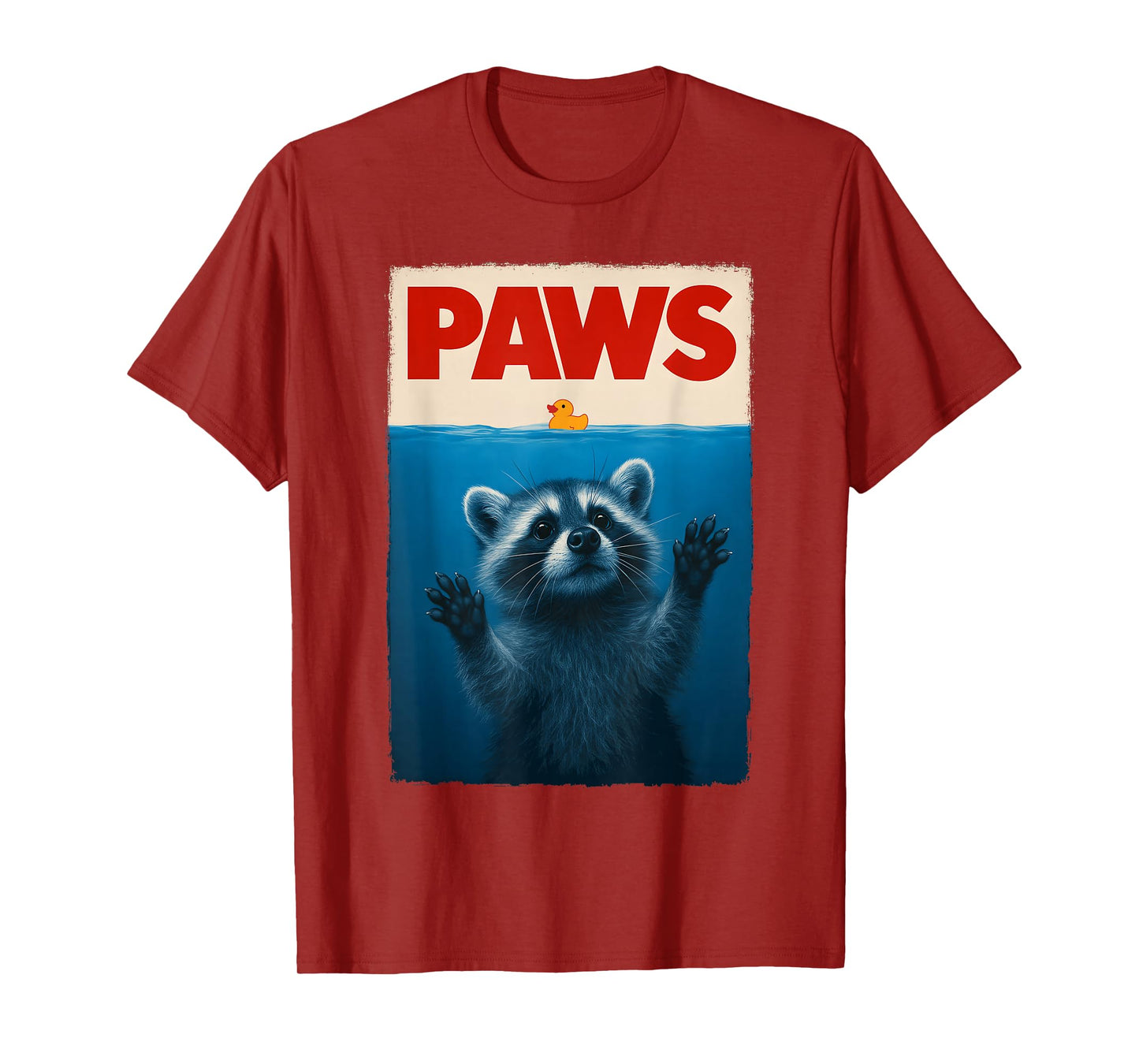 Cute Novelty Men Kids Women Funny Raccoon T-Shirt