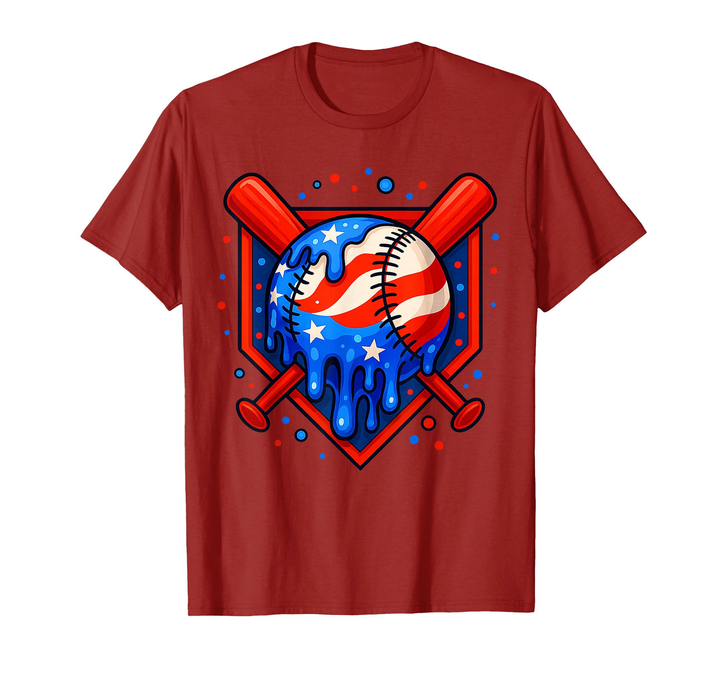 Ice Cream Baseball Drip Respect The Drip Youth Boy Baseball T-Shirt