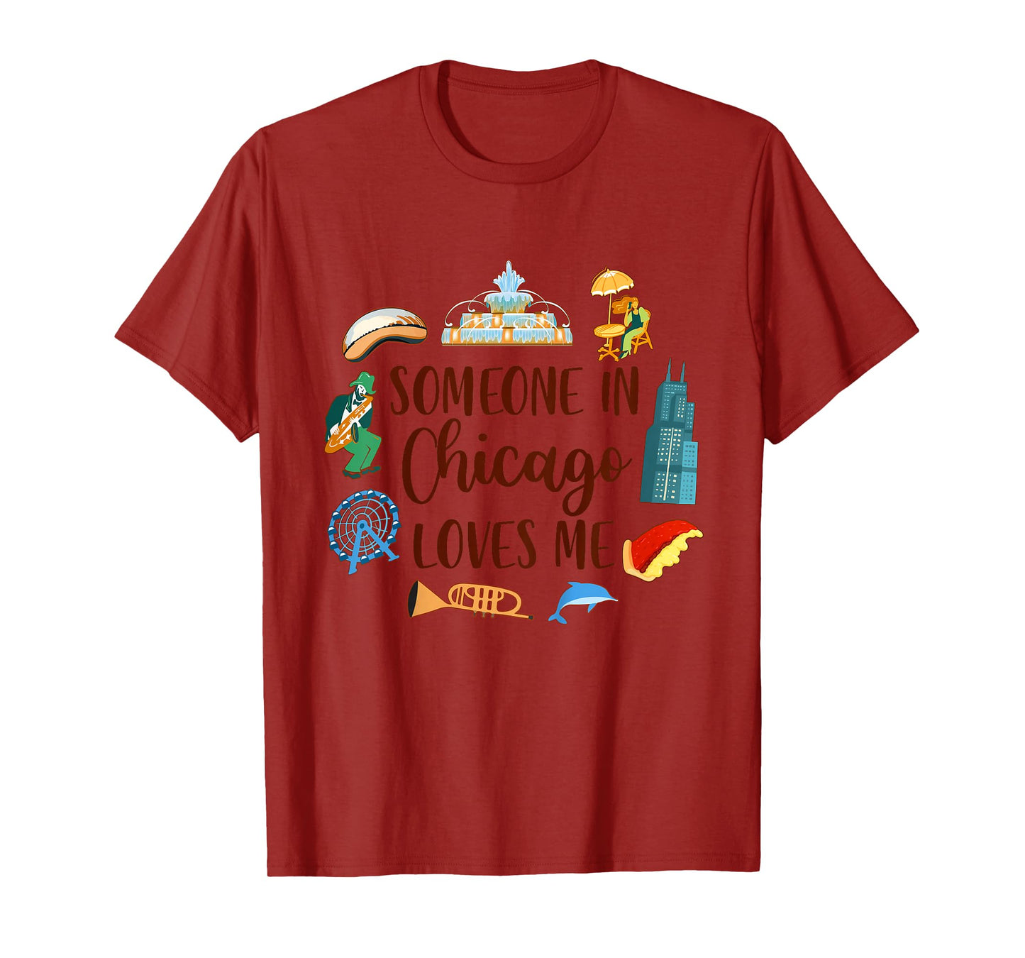 Chicago Traveling Lover Baby Someone In Chicago Loves Me T-Shirt