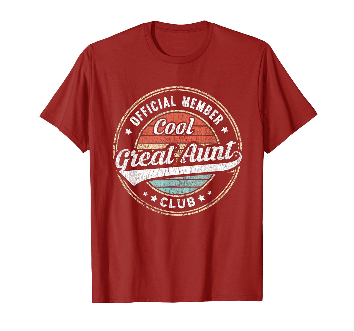 Official Member Cool Great Aunt Club Funny Great Aunt T-Shirt