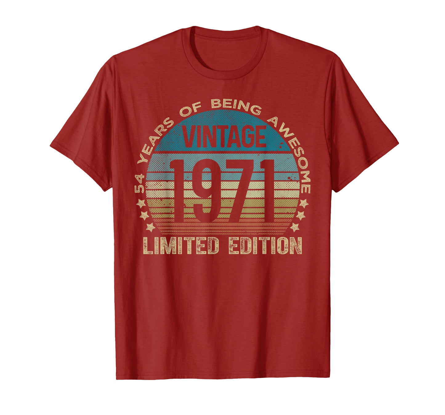 54 Year Old Gifts Vintage 1971 Limited Edition 54th Birthday T-Shirt