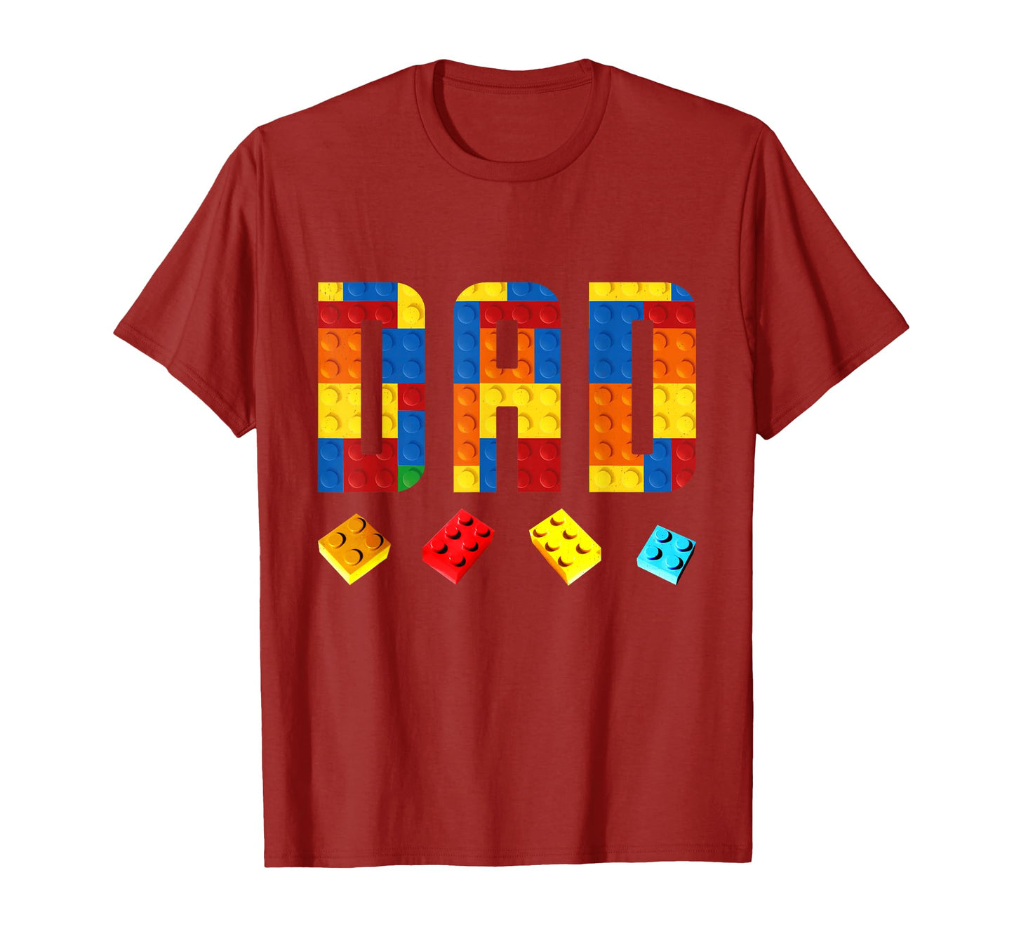 Dad Master Builder Building Blocks Birthday Family Matching T-Shirt