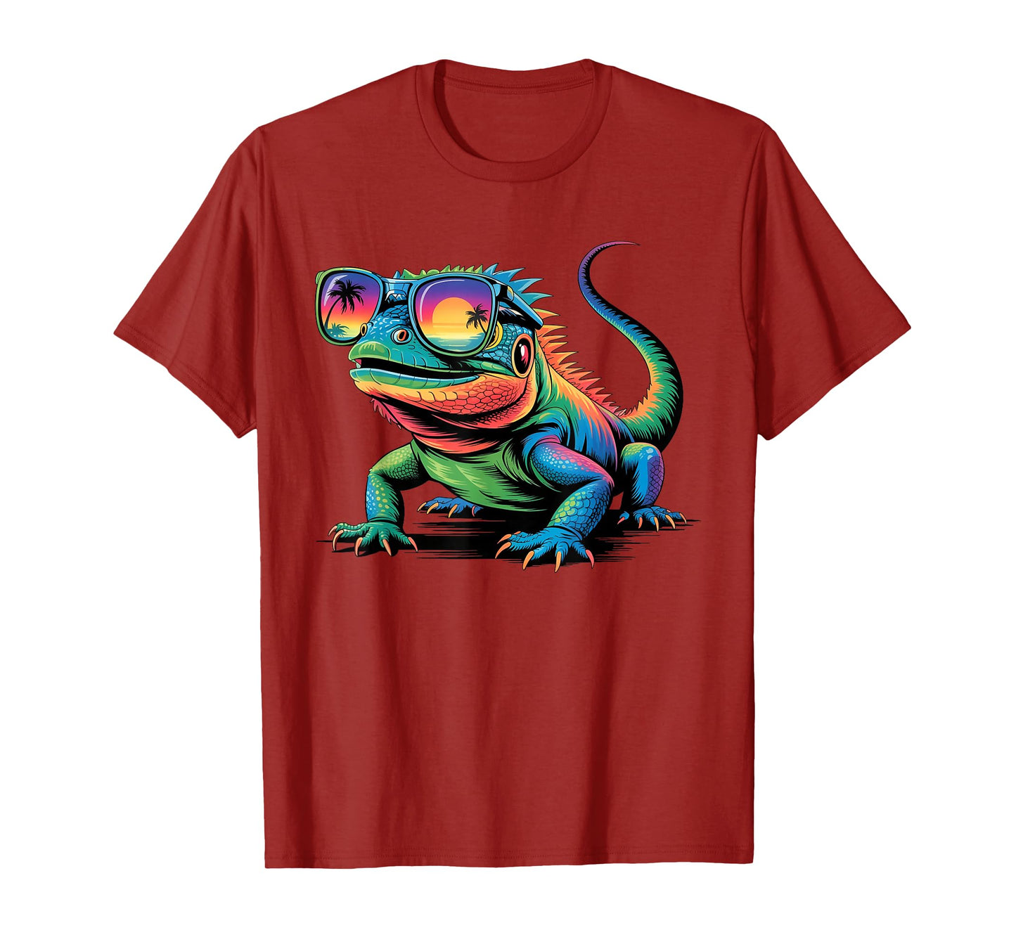 Cool Iguana Sunglasses Funny Reptile Lizard Lover Animal T-Shirt