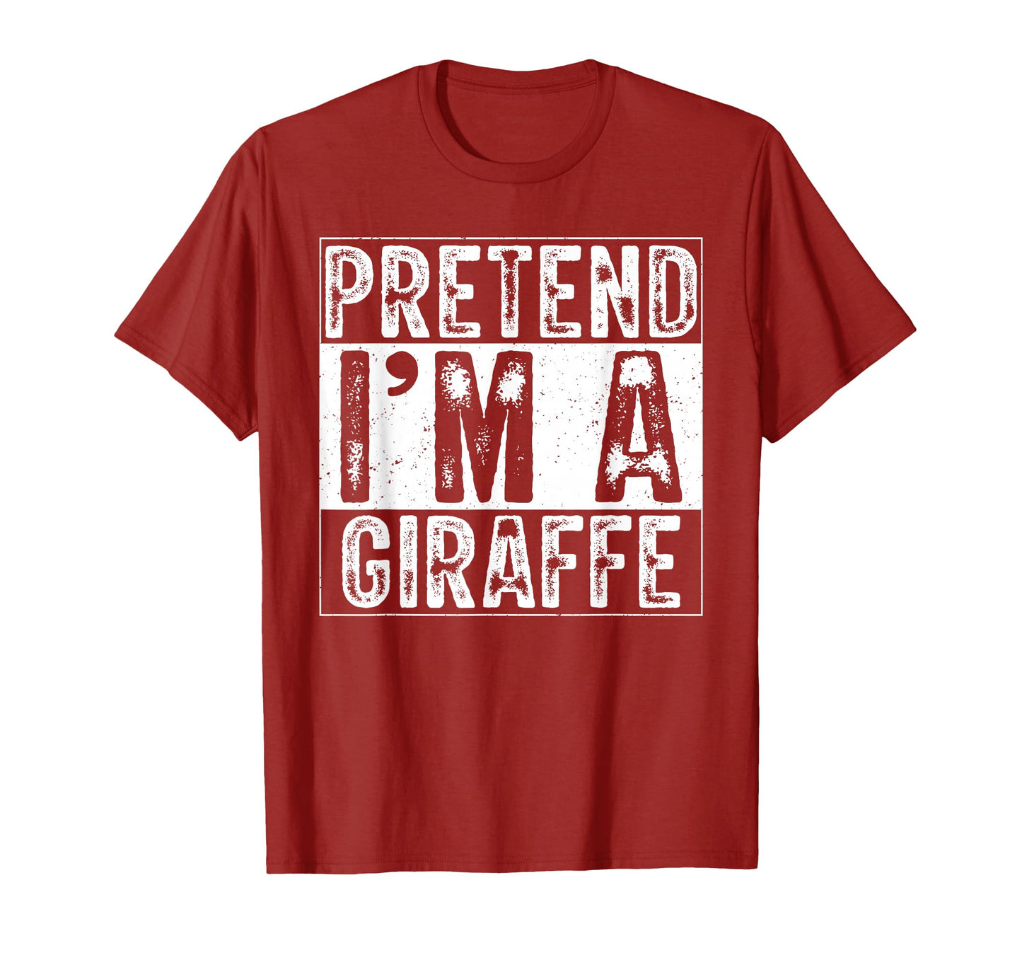 Pretend I'm A Giraffe Family Women Men Kid Costume Halloween T-Shirt