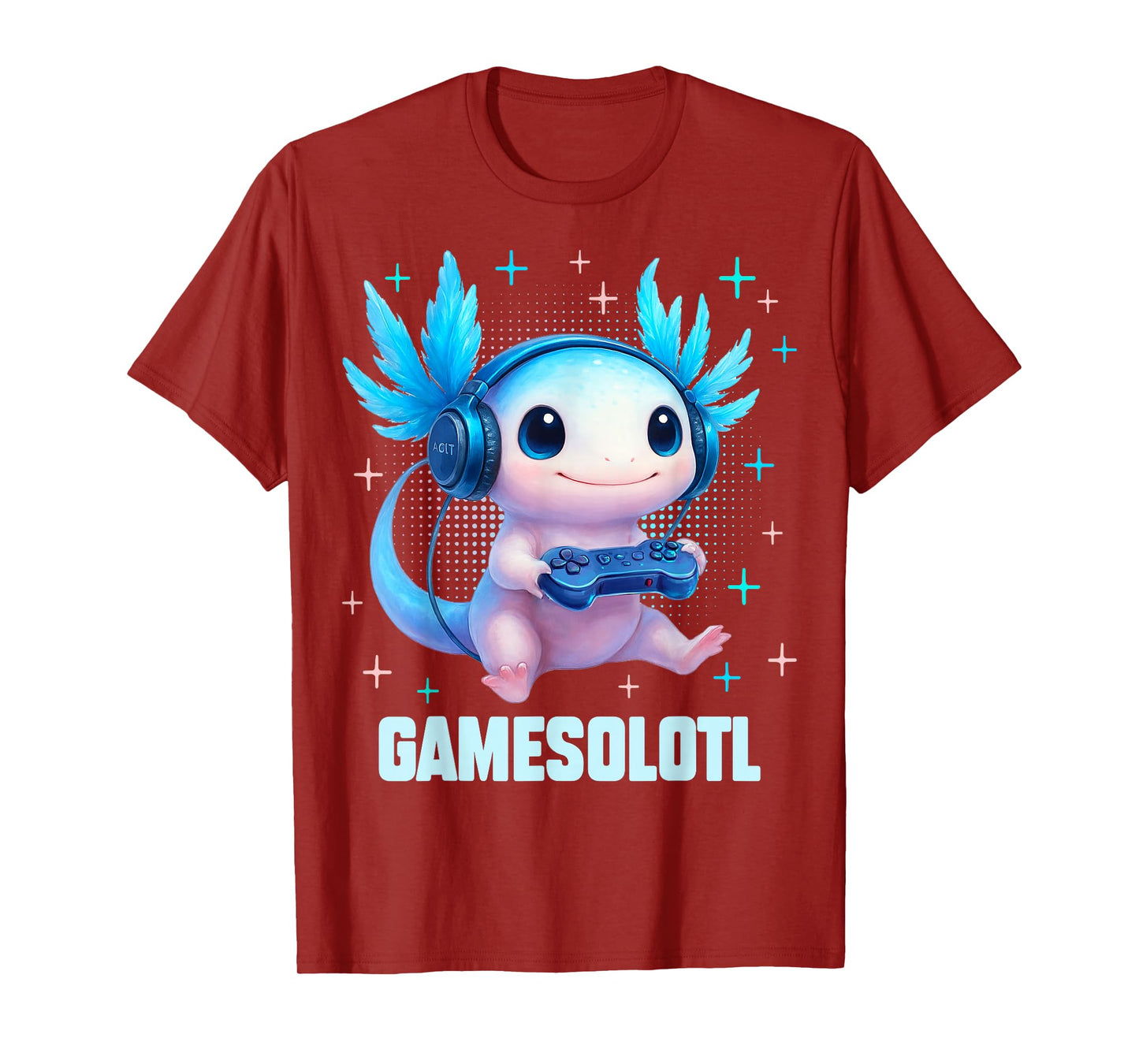 Gamesolotl Axolotl Video Gamer Kawaii Anime Gifts Boys Teens T-Shirt
