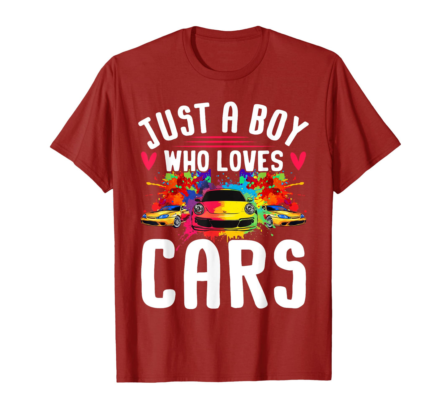 Just a Boy Who Loves Cars - Cool Sleek Sports Car Enthusiast T-Shirt