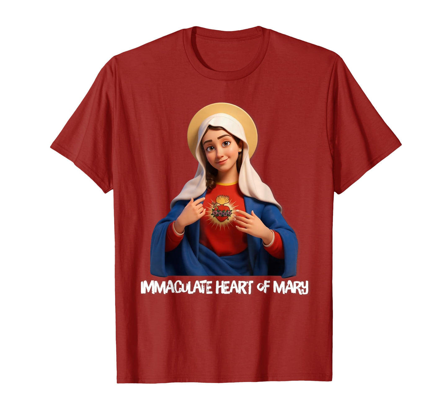 Immaculate Heart of Mary Marian Catholic T-Shirt