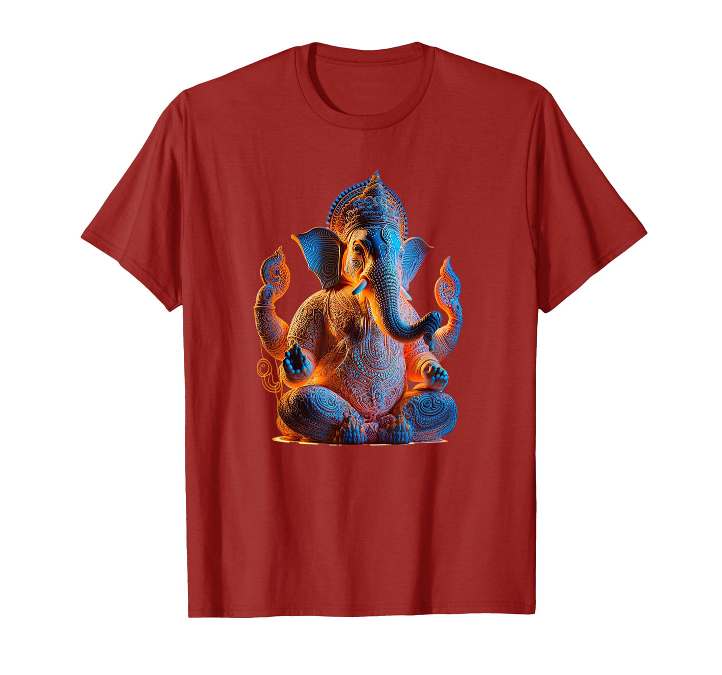 Ganesh Elephant Hindu God Yoga Spiritual Ganesha Meditation T-Shirt