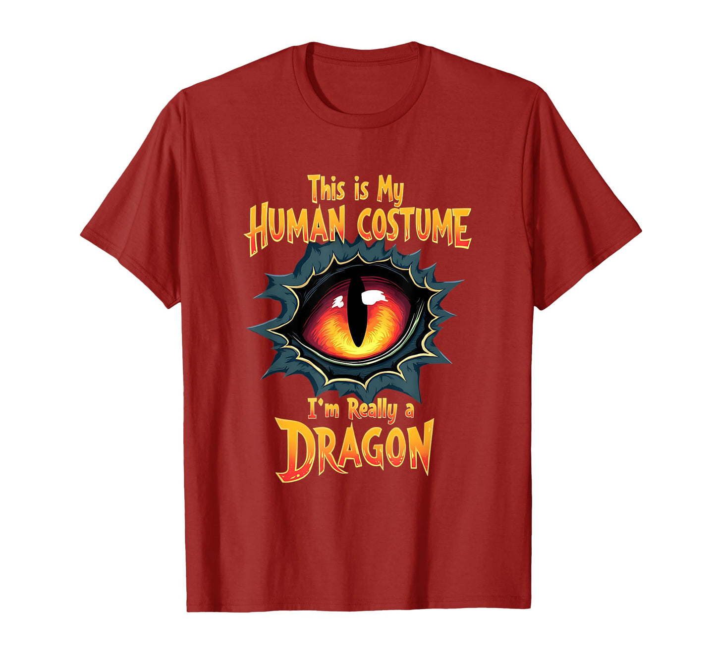 This Is My Human Costume I'm Really A Dragon Halloween T-Shirt