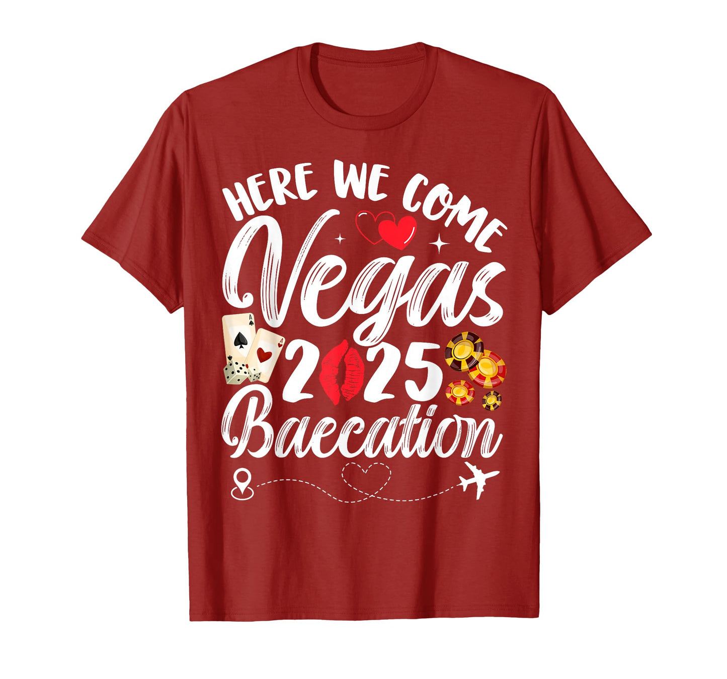 Here We Come Vegas Baecation 2025 Couples Honeymoon Vibes T-Shirt