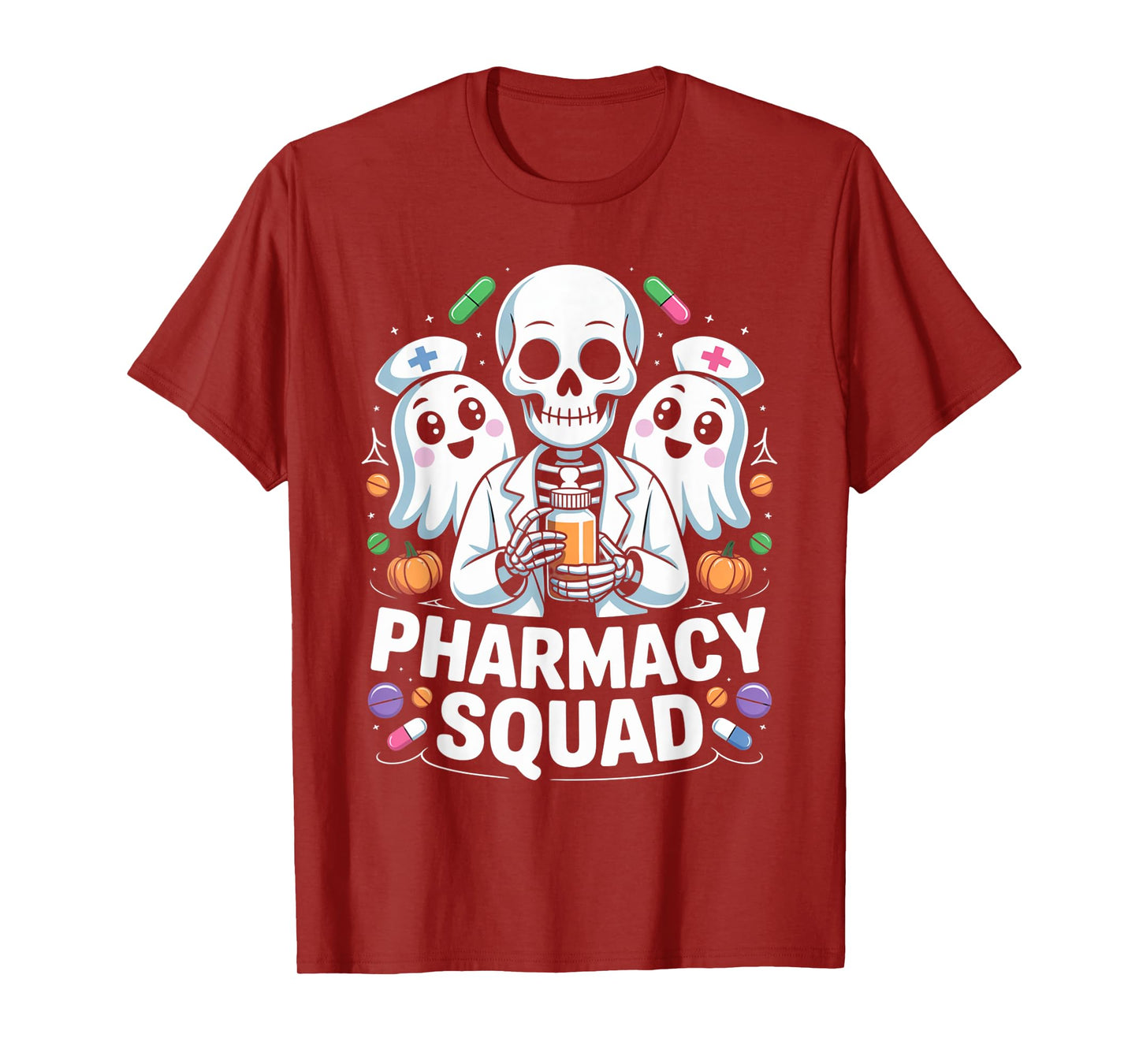 Pharmacy Squad Halloween Vibes for Pharmacists Crew T-Shirt