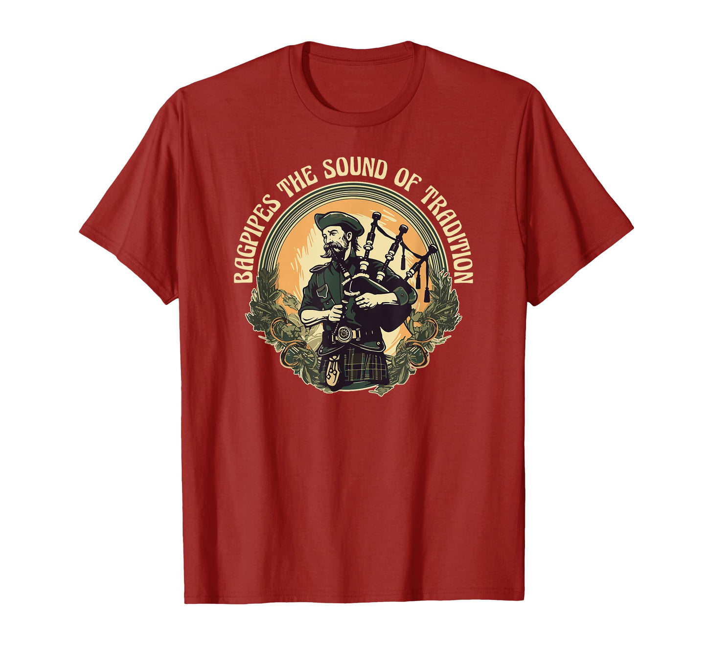 Bagpiper Bagpipes-Music Scotland Bagpipe-Sound Bagpipe T-Shirt