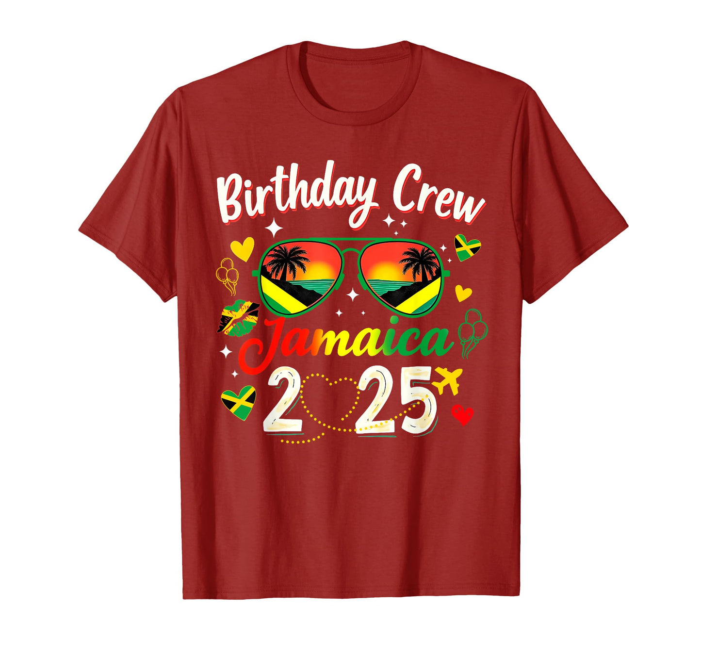 Birthday Crew Jamaica 2025 Family Reunion & Girls Trip T-Shirt