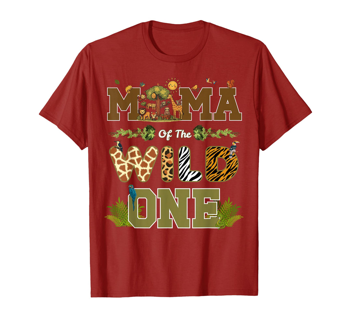 Mama of The Wild One 1st Birthday Safari Wild One Birthday T-Shirt