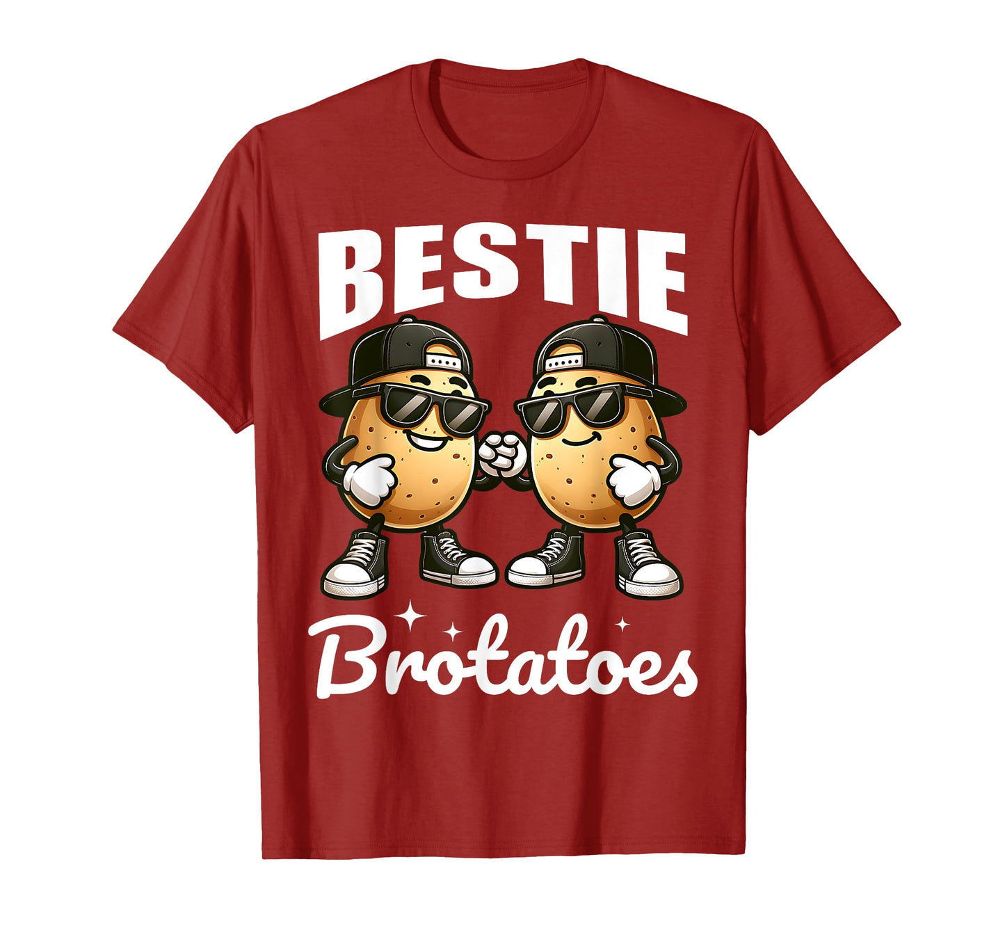 Best Friend Potato Pun Funny Matching Boys Bestie BFFs Kids T-Shirt