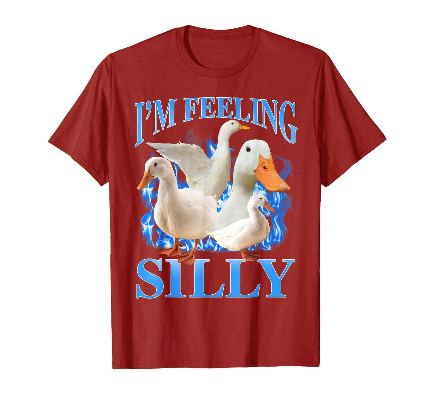 I'm Feeling Silly Funny Goose Meme Bootleg Vintage Men Women T-Shirt
