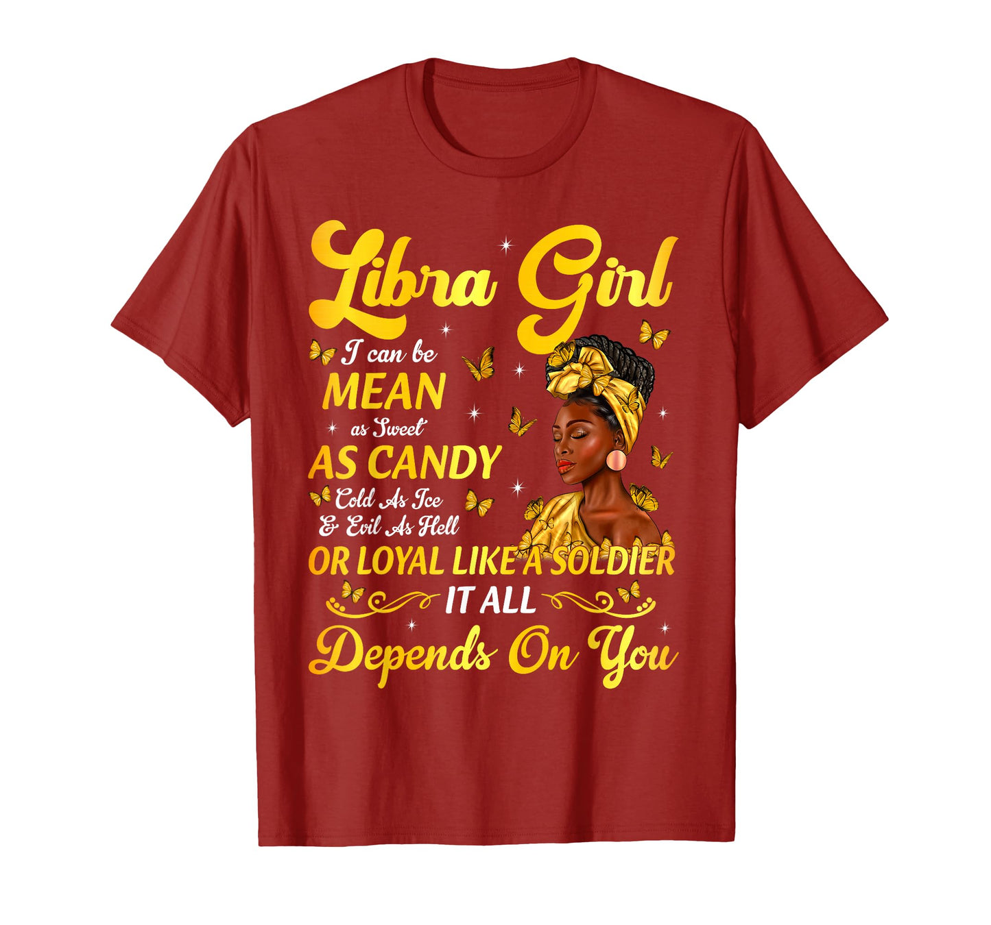 African American Birthday Black Women Libra Girl T-Shirt