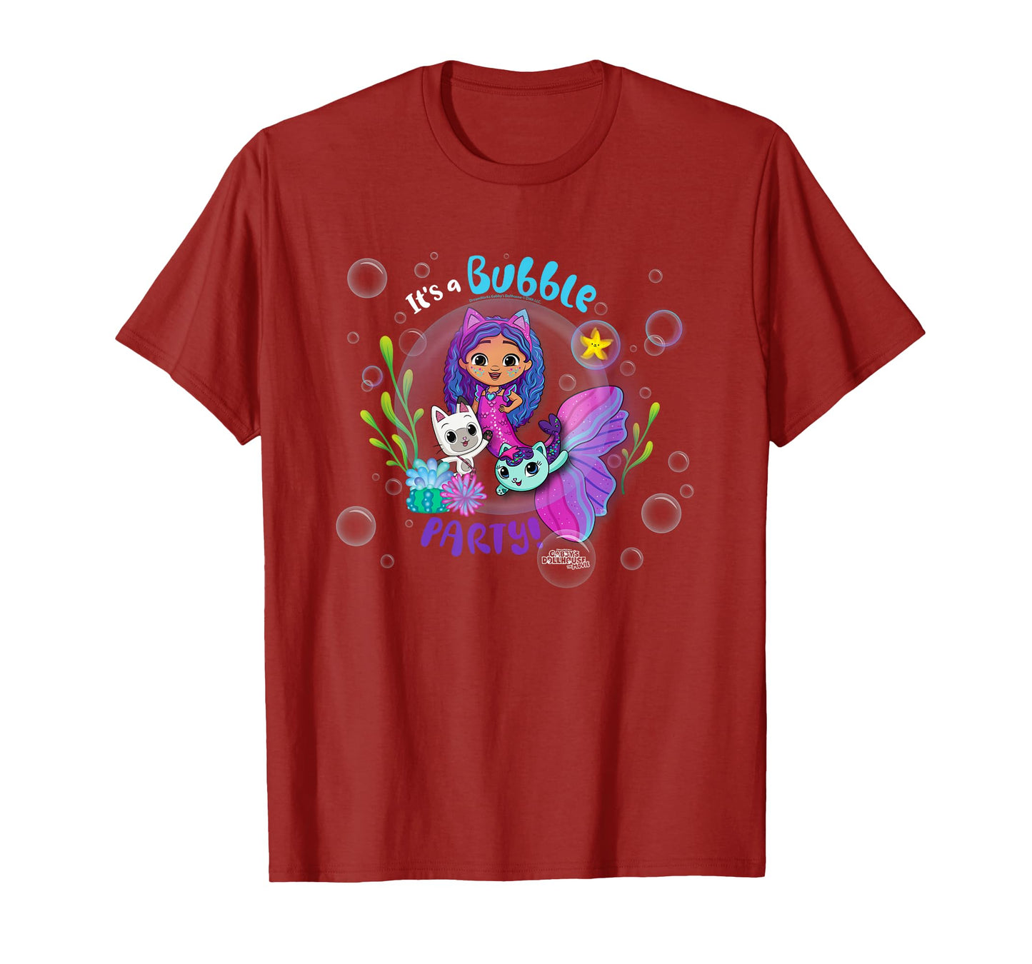DreamWorks Gabby’s Dollhouse The Movie Bubble Party T-Shirt