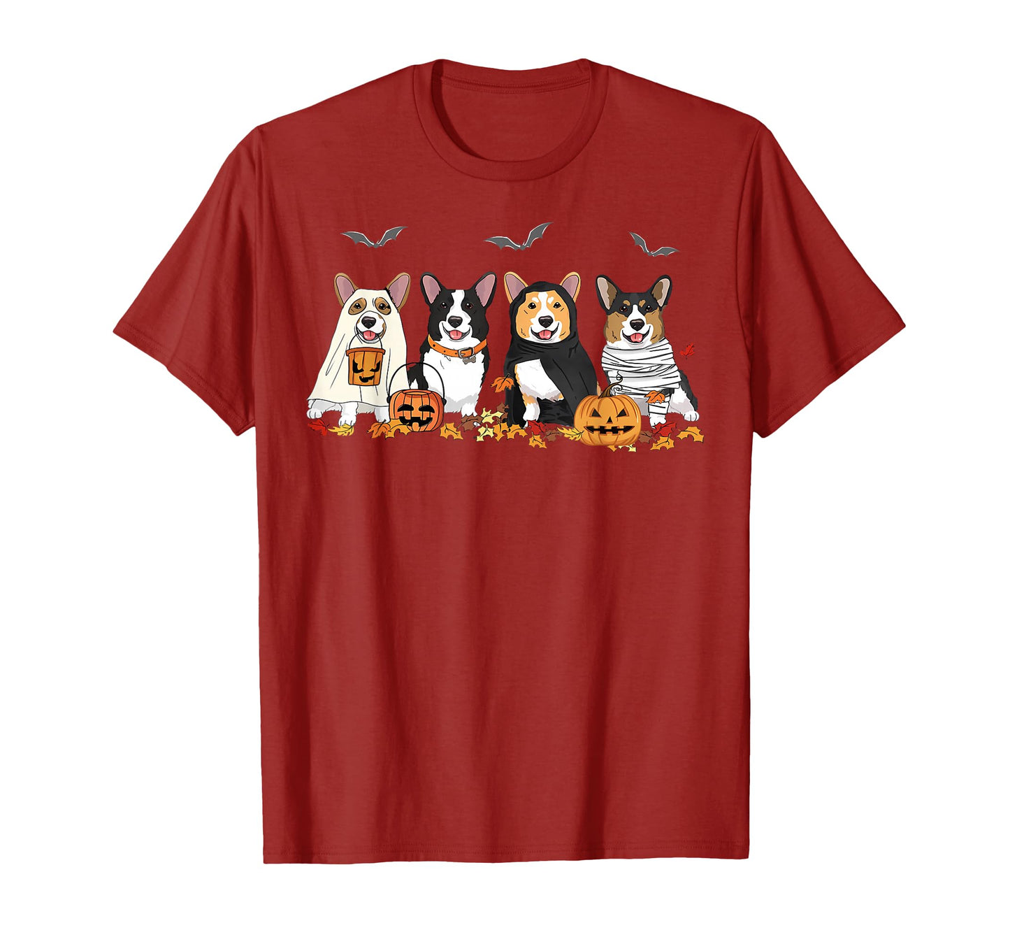 Halloween Corgi Ghost Spooky Corgi Lovers Dog Mama Papa Gift T-Shirt