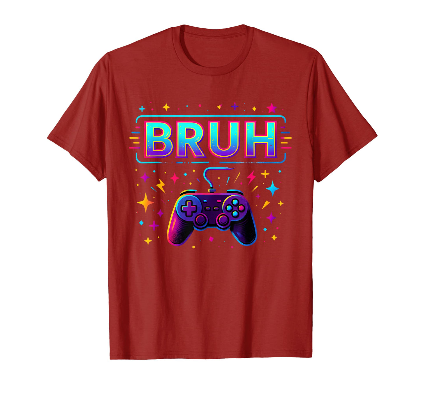 Gamer Bruh Video Game Funny Birthday Gaming Teen Boys Kids T-Shirt
