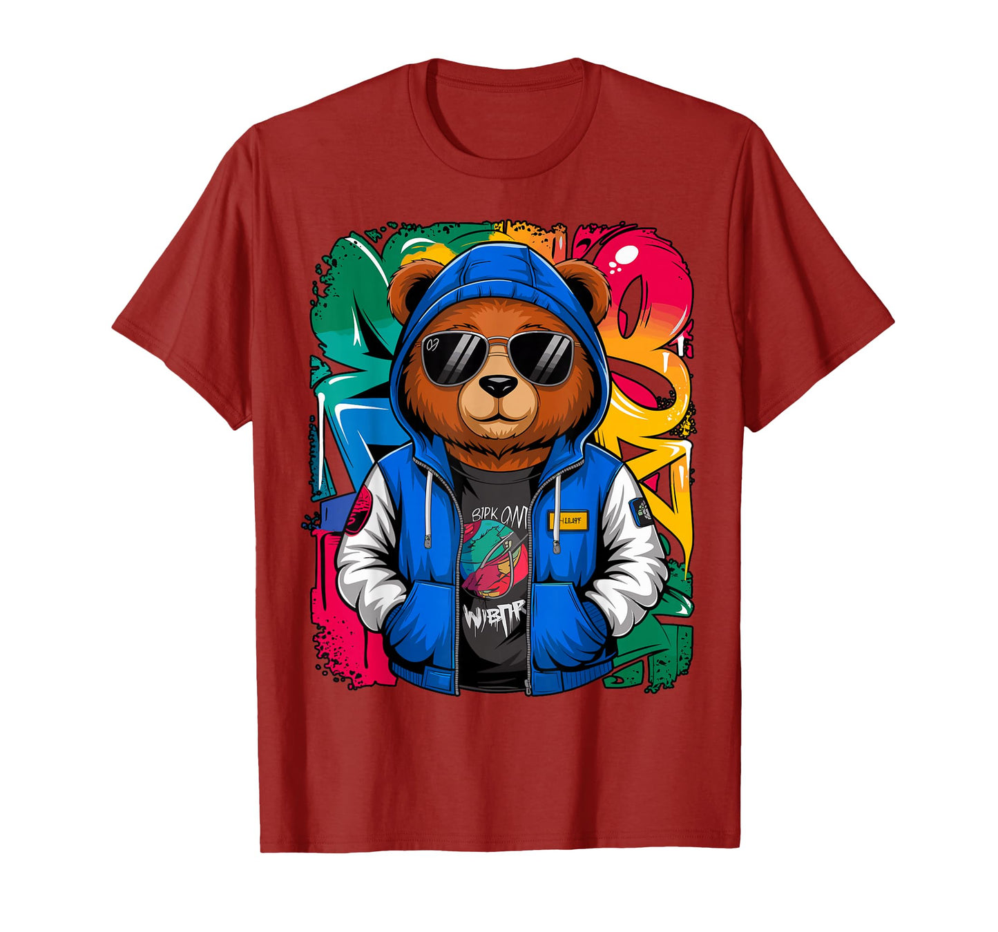 Hip Hop Teddy Bear with Sunglasses Rap Music T-Shirt