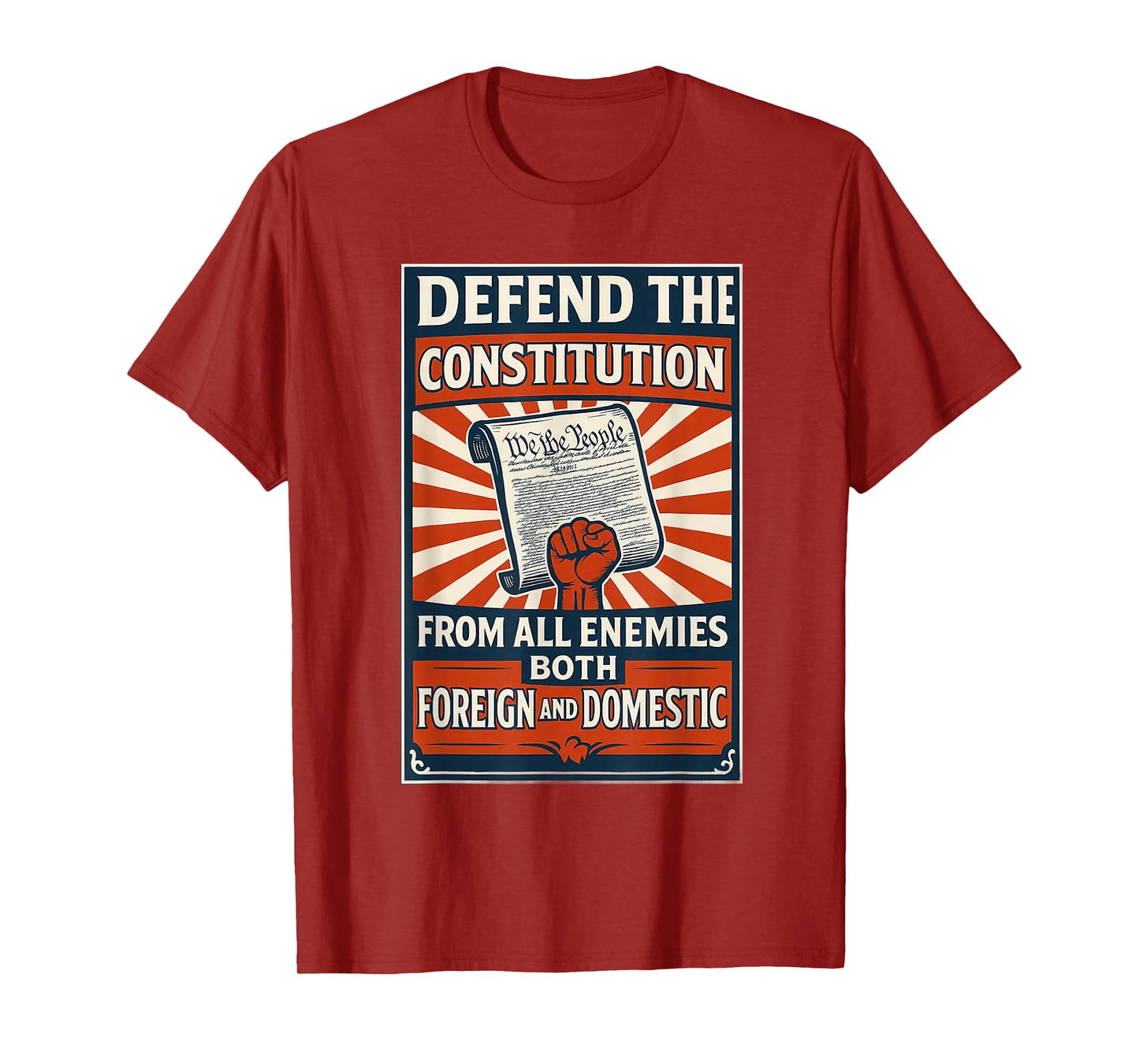 Defend The Constitution From All Enemies Both T-Shirt
