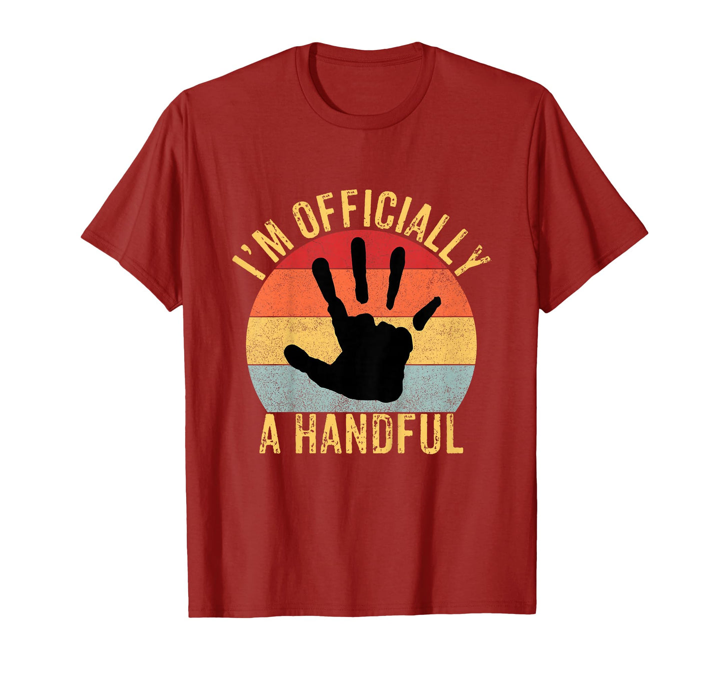 I'm Officially A Handful Five Cute 5th Birthday Turning 5 T-Shirt