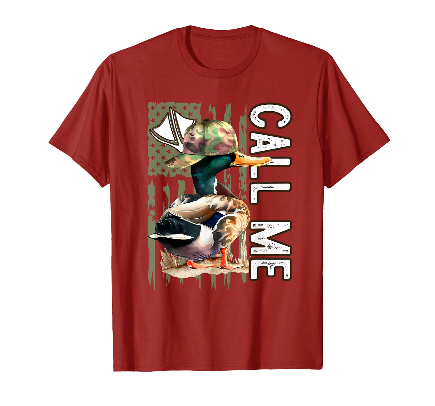 Call Me Mallard Duck Hunter Hunting Season Cute Duck Hunting T-Shirt