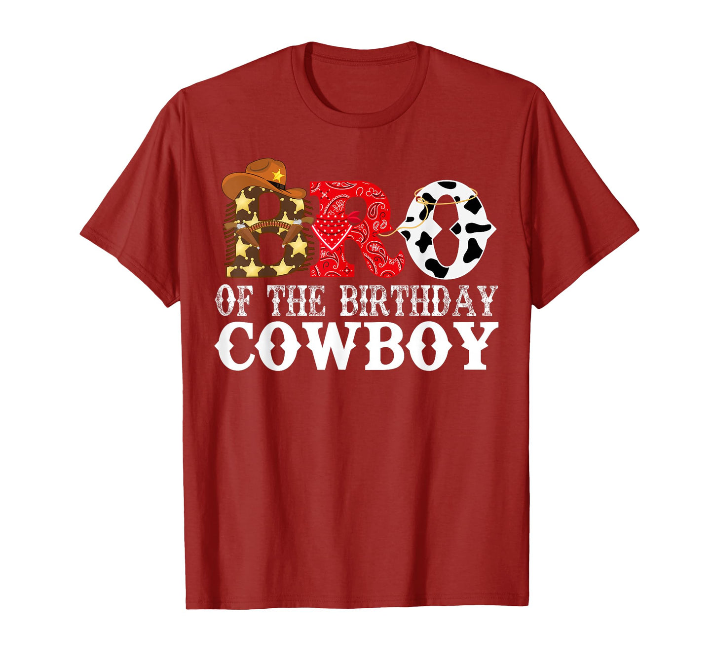 Brother Bro 1st Birthday Cowboy Western Rodeo Party Matching T-Shirt
