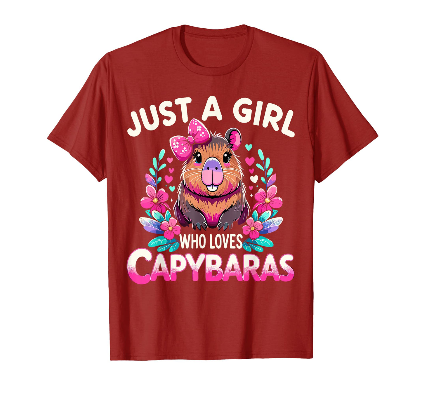 Capybara Funny Just a Girl who loves Capybaras T-Shirt