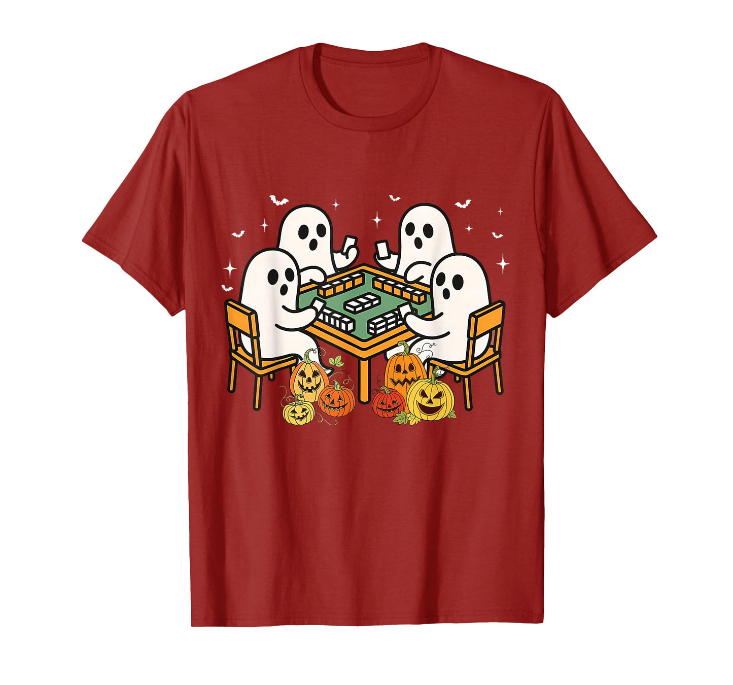 Bam Boo Halloween Ghost Mahjong Funny Costume Game Men Women T-Shirt