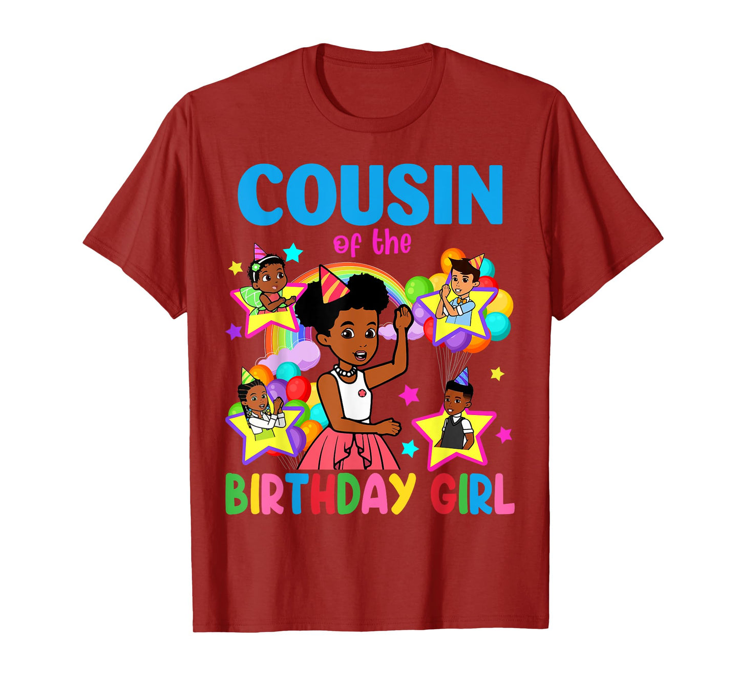 Cousin Of Birthday Girl Gracie Birthday Dolls Girl Party T-Shirt