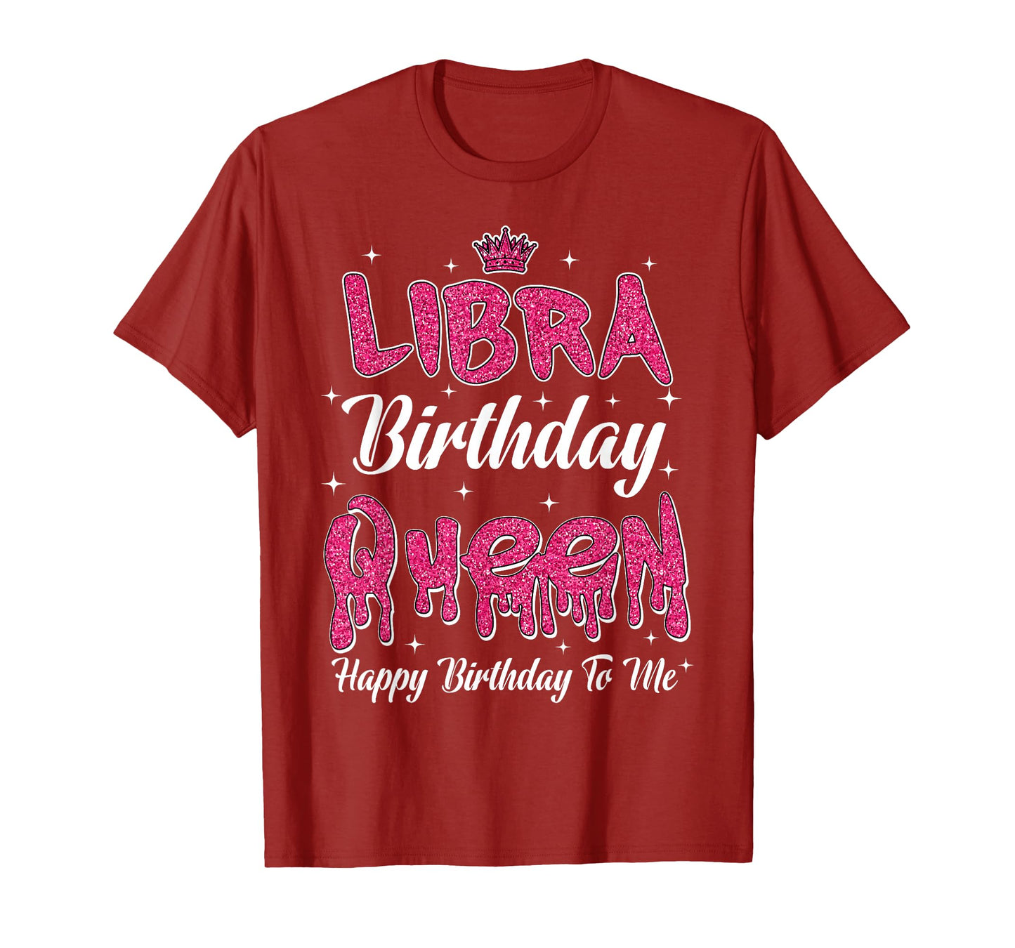 Libra Birthday Queen Happy Birthday Women Girl Zodiac T-Shirt