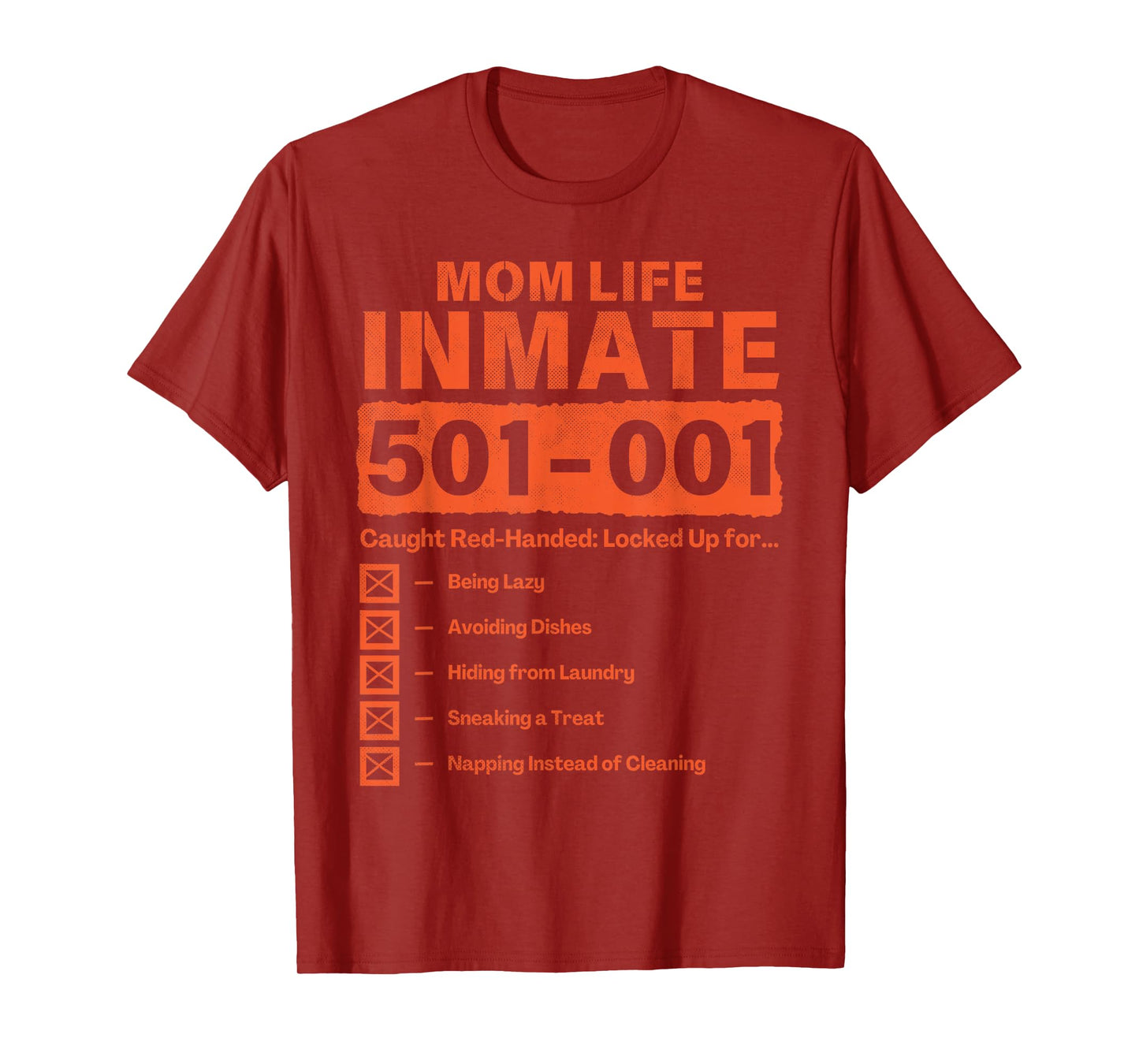 Mom Life Inmate Funny Matching Halloween Costume T-Shirt
