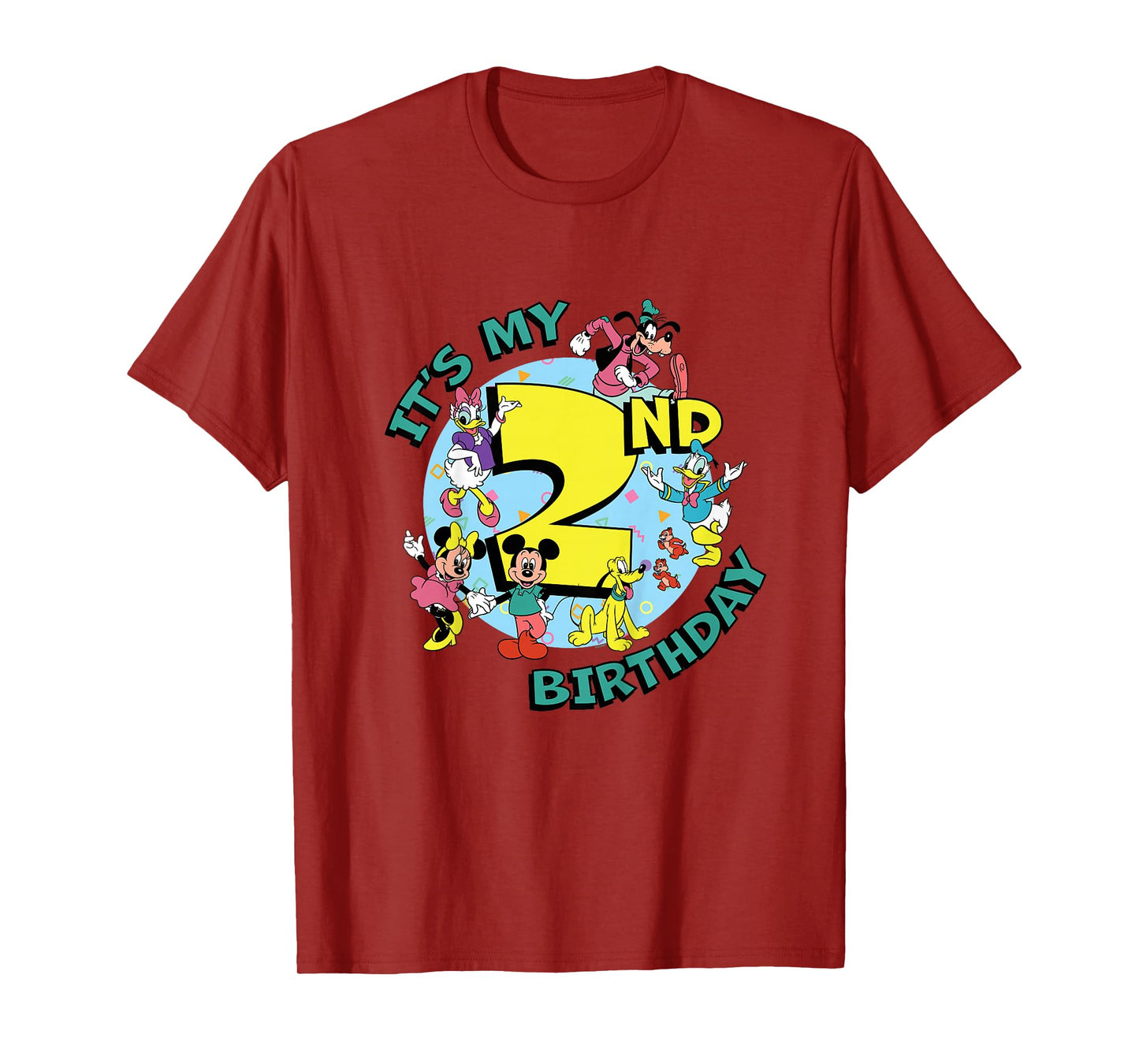 Disney Mickey and Friends It’s My Second 2nd Birthday T-Shirt