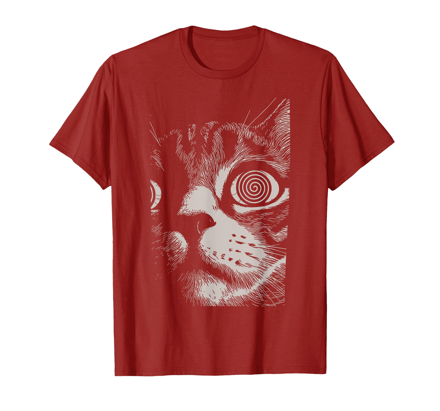 Psychedelic Cat Gothic Art Funny Cat Gifts For Men Women Kid T-Shirt
