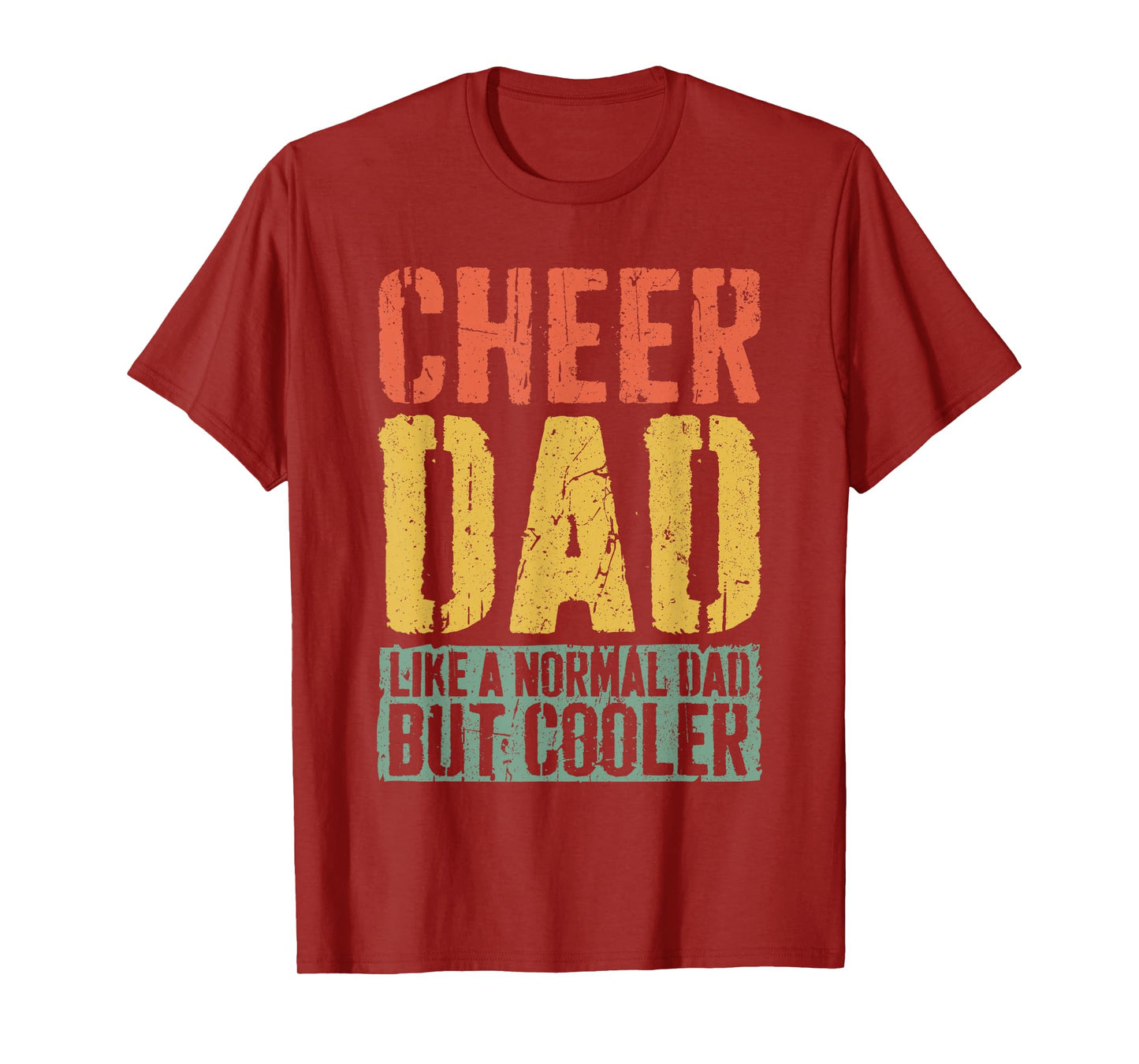 Cheer Dad Shirt Men Fathers Day Cheer Dad T-Shirt