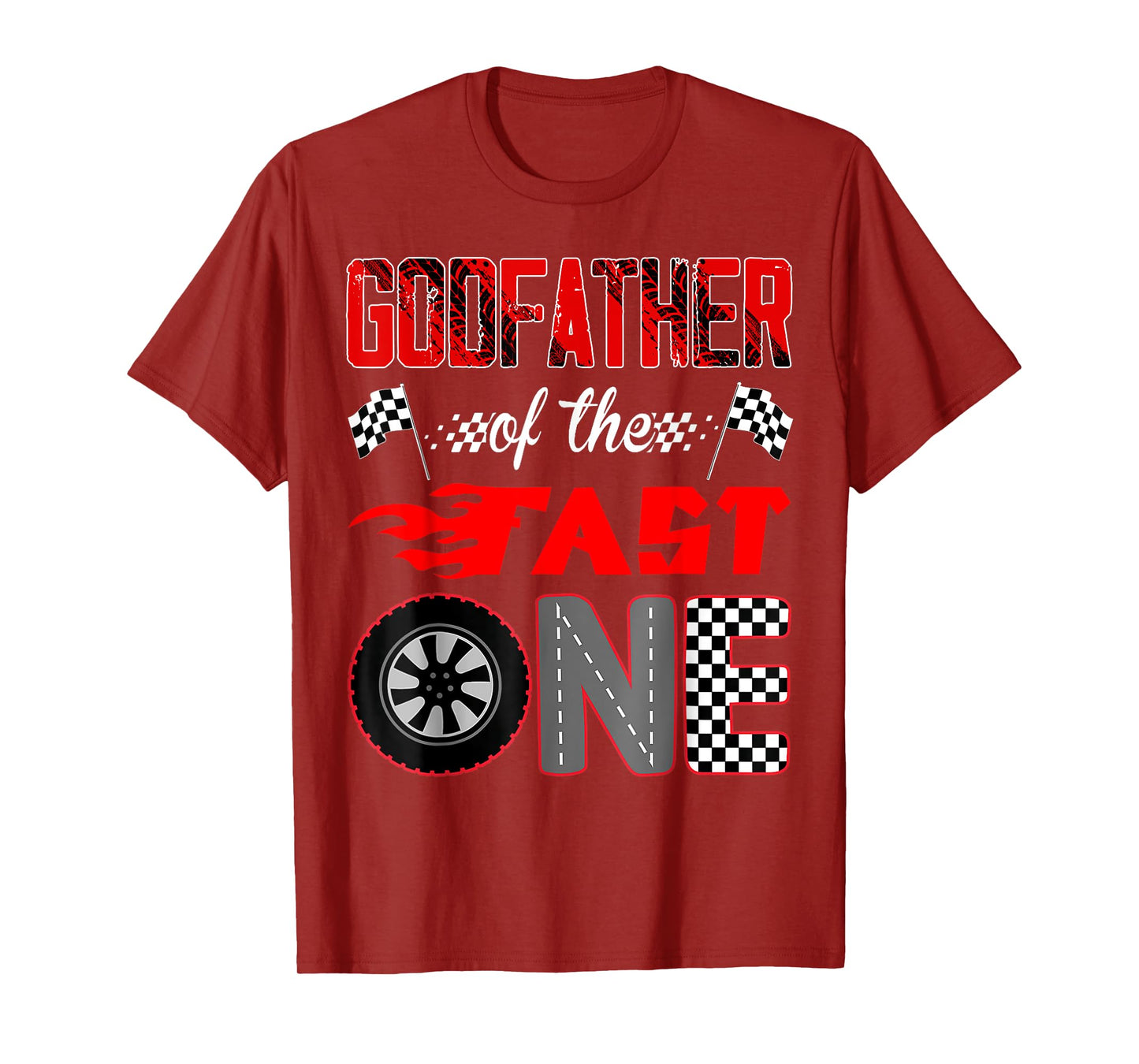 Godfather Of The Fast One First Birthday Racing Car Family T-Shirt