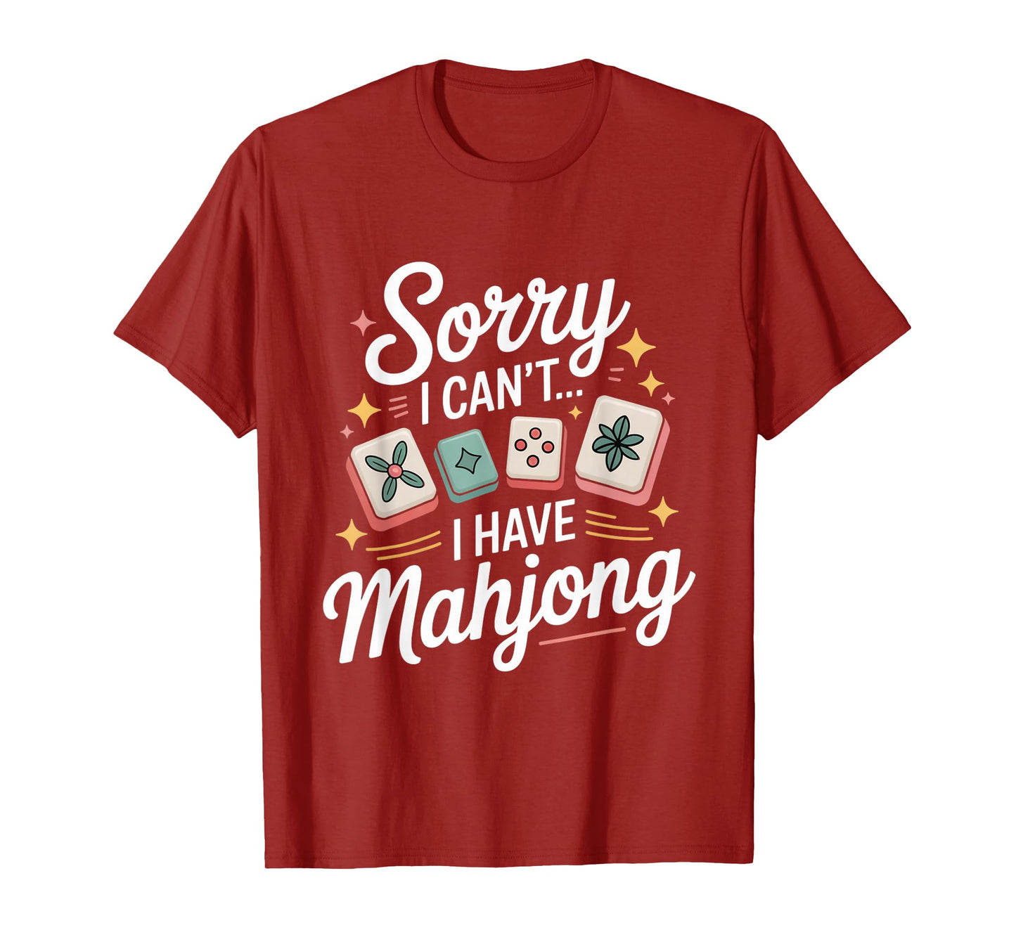 Mah Jongg Tile Set Lover Mahjong Cards Mahjong Player T-Shirt