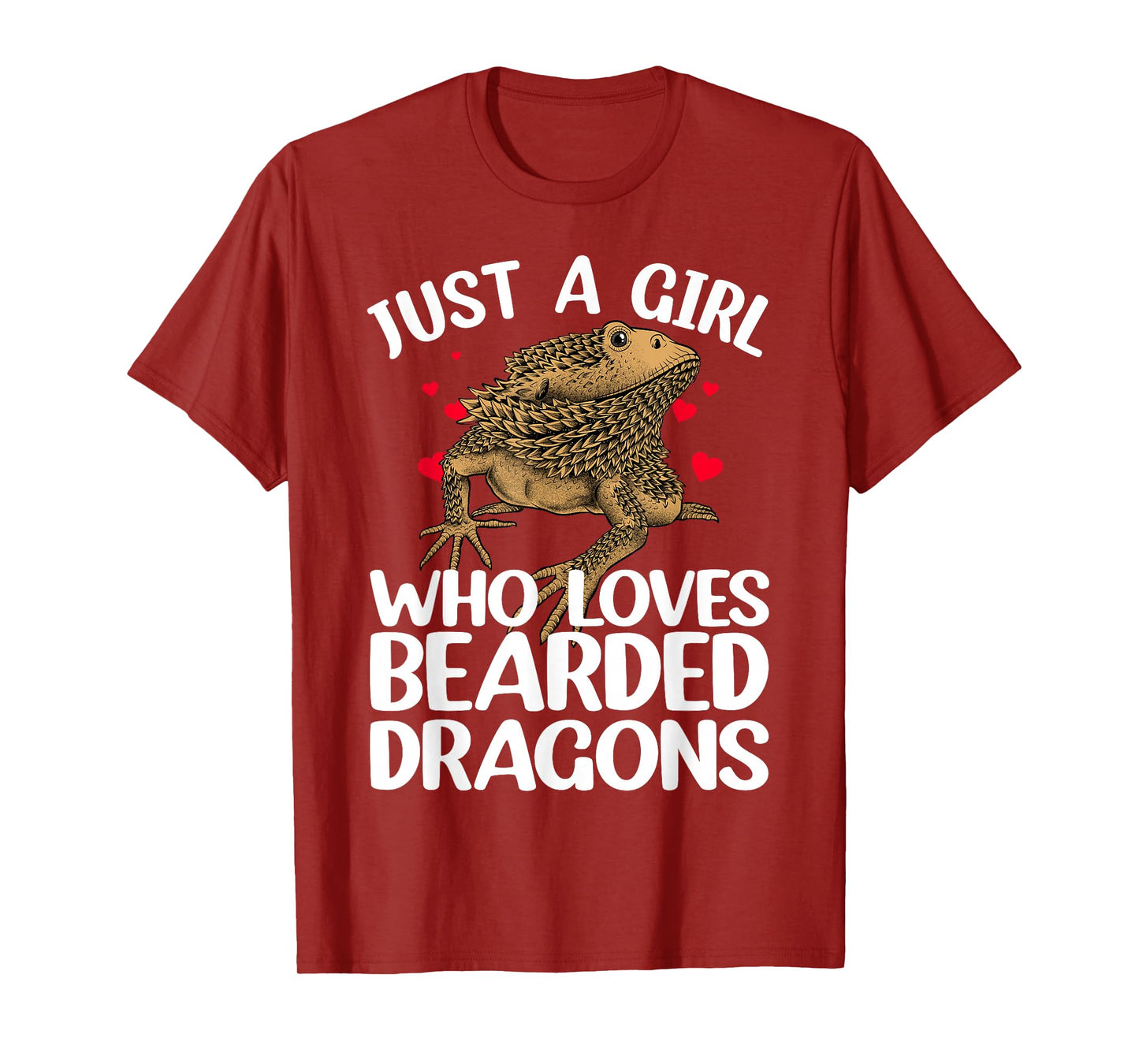 Cool Bearded Dragon Art for Girls Women Bearded Dragon Lover T-Shirt