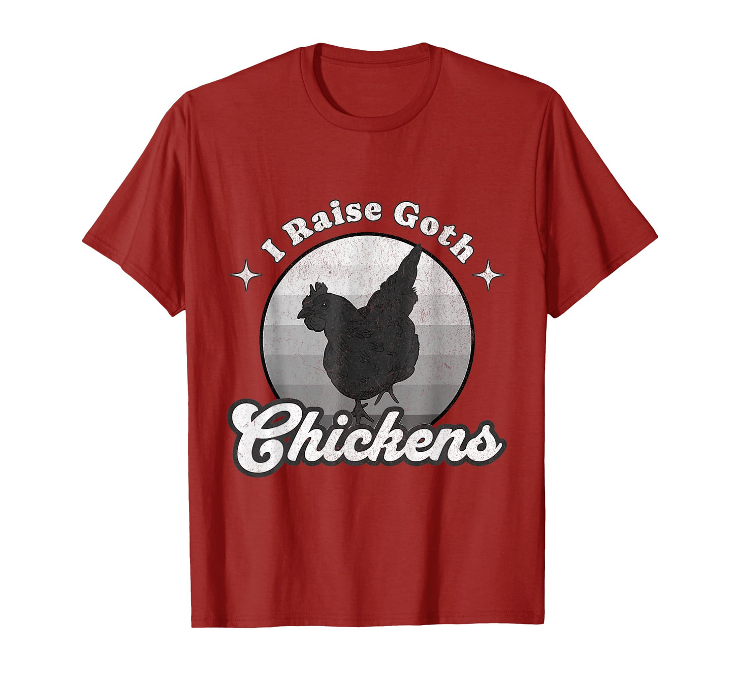 Vintage Design Ayam Cemani Chicken I Raise Goth Chickens T-Shirt