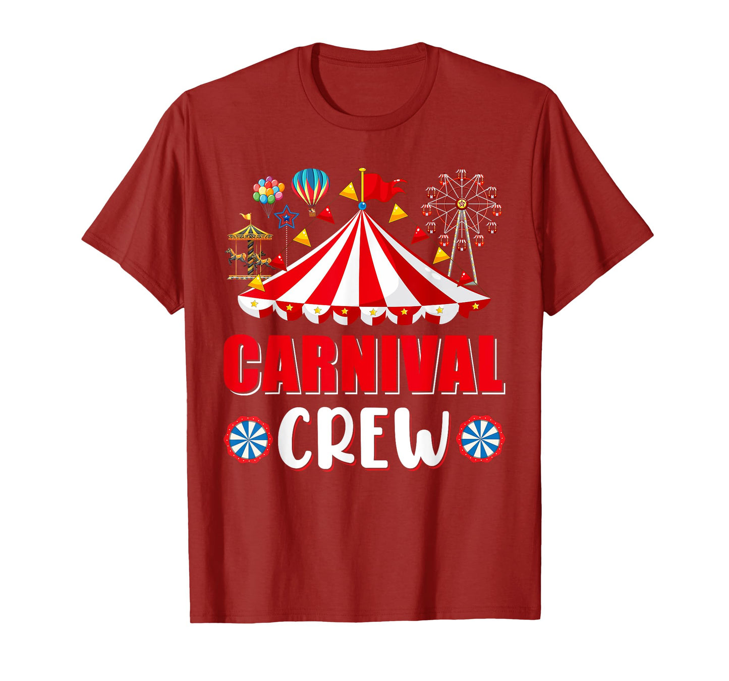 Carnival Crew Funny Circus Staff Costume Circus Theme Party T-Shirt