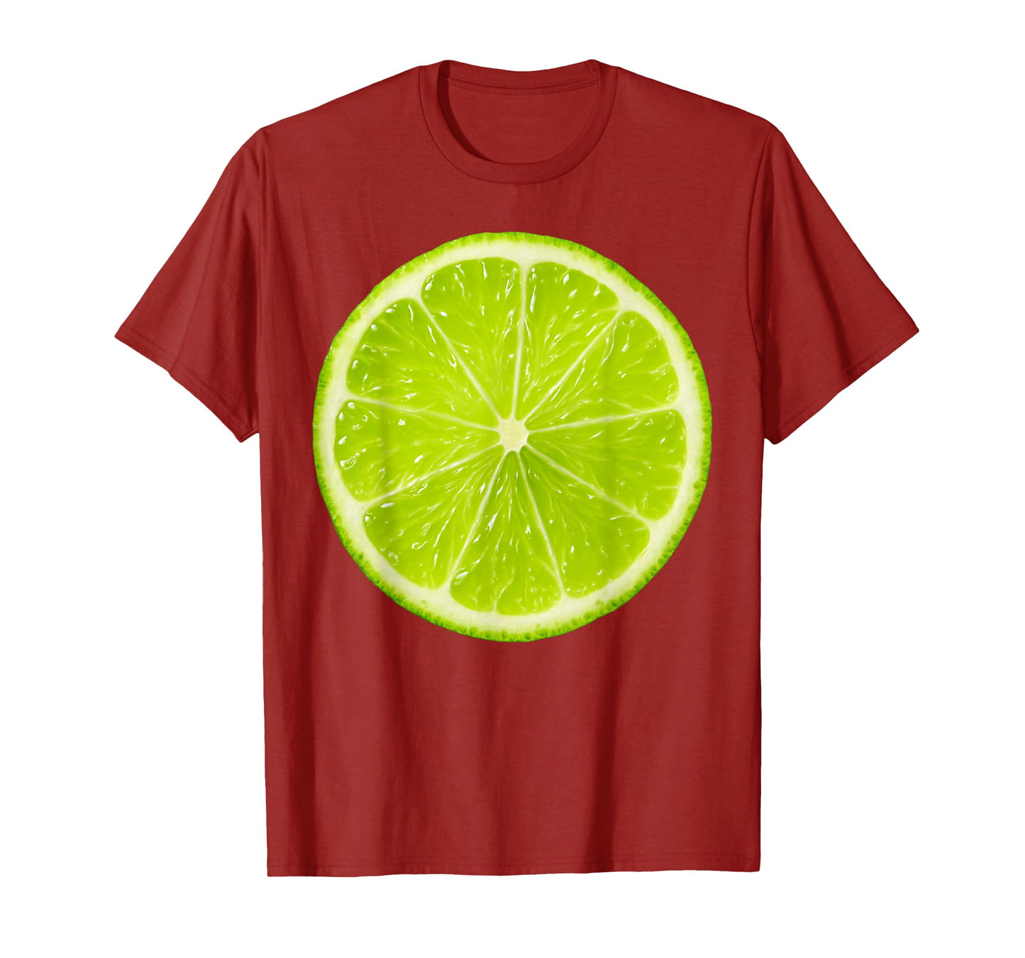 Lime Slice Costume Adult Kids Fruit Halloween T-Shirt