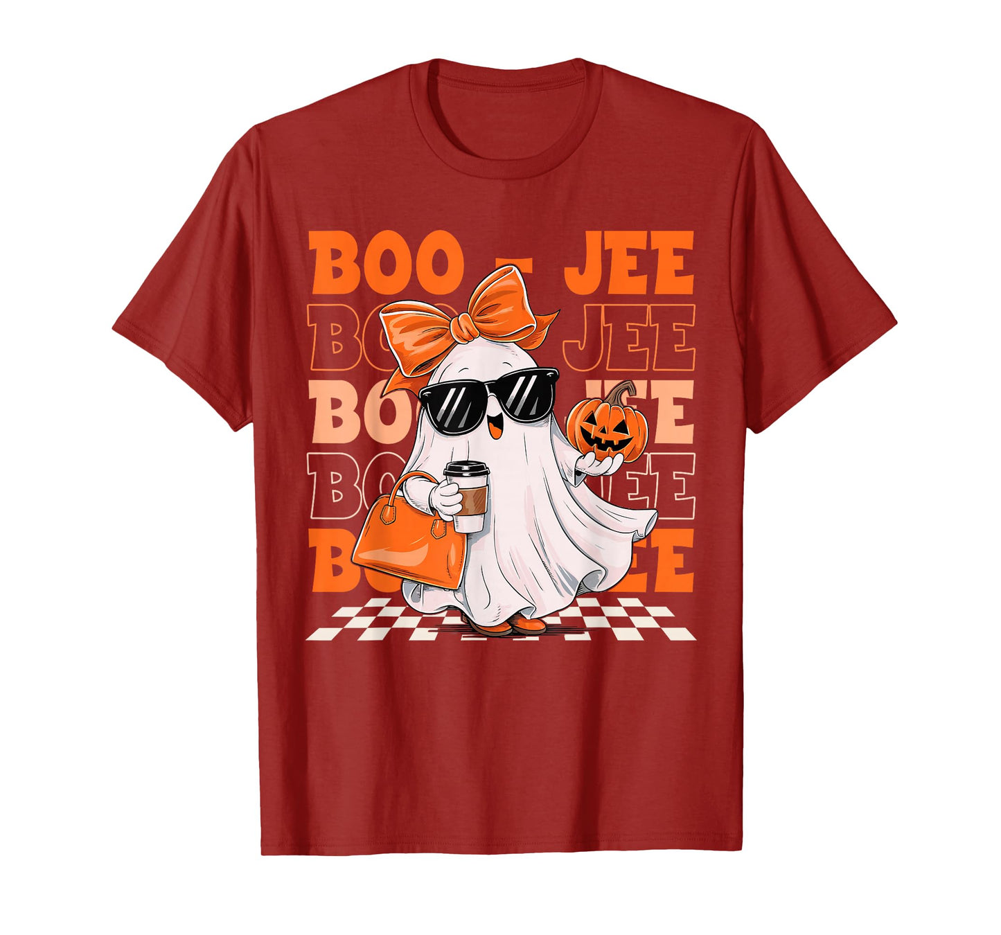 Cute Ghost Boujee Boo-Jee Funny Halloween Spooky Season T-Shirt