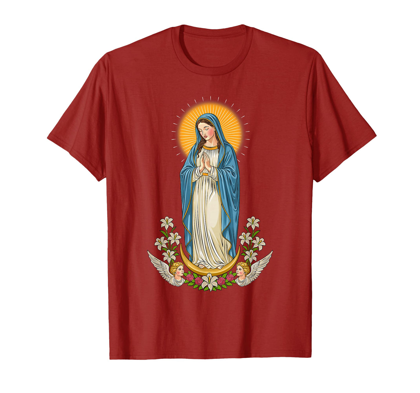 Virgin Mary Christian Art T-Shirt
