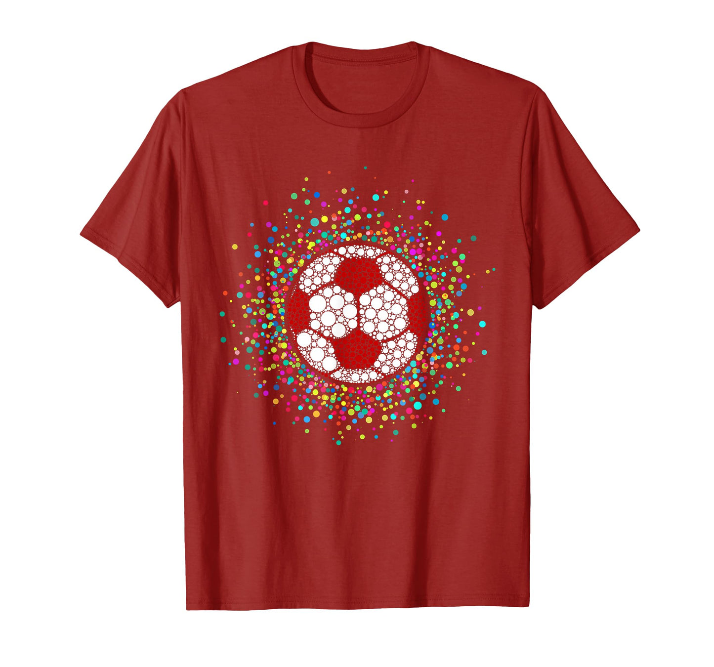 Funny Polka Dot Soccer Ball Lover Fan Happy Dot Day Boys T-Shirt